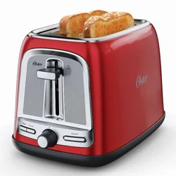 Oster 2-Slice Toaster with Advanced Toast Technology - Candy Apple Red