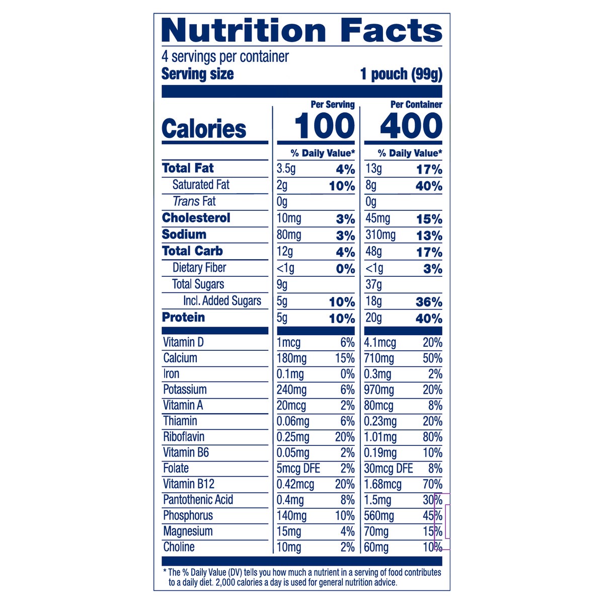 slide 7 of 7, Stonyfield Organic Vanilla Whole Milk Yogurt Pouches, 4ct, 4 ct