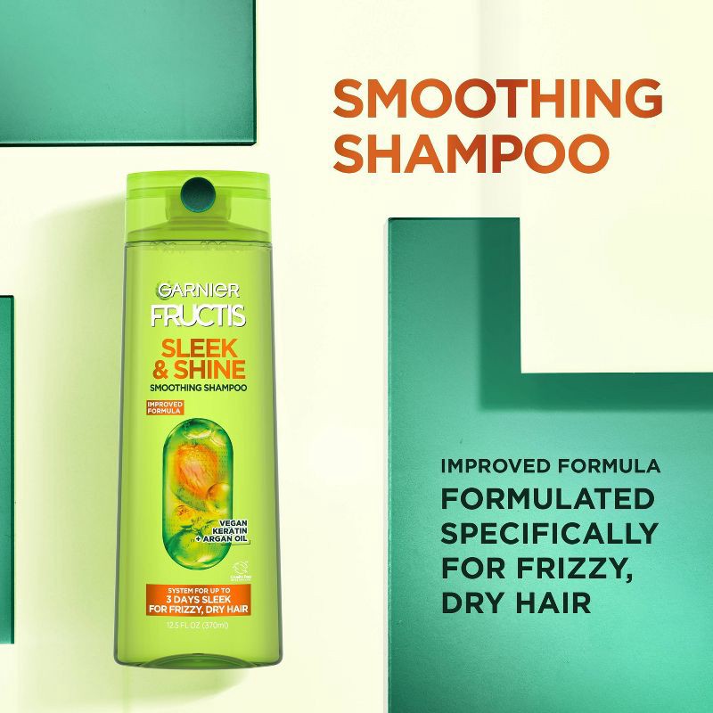slide 3 of 11, Garnier Fructis Sleek & Shine Shampoo- Travel Size - 3 fl oz, 3 fl oz