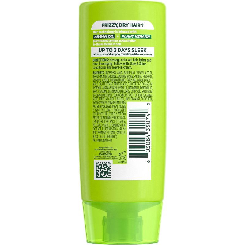 slide 3 of 7, Garnier Fructis Sleek & Shine Conditioner -Travel Size - 3 fl oz, 3 fl oz