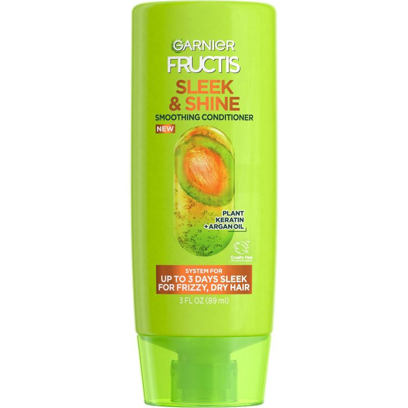 slide 1 of 7, Garnier Fructis Sleek & Shine Conditioner -Travel Size - 3 fl oz, 3 fl oz