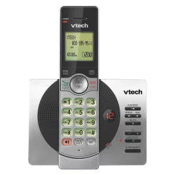 V-Tech VTech CS6929 DECT 6.0 Expandable Cordless Phone System with Answering Machine, 1 Handset - Silver
