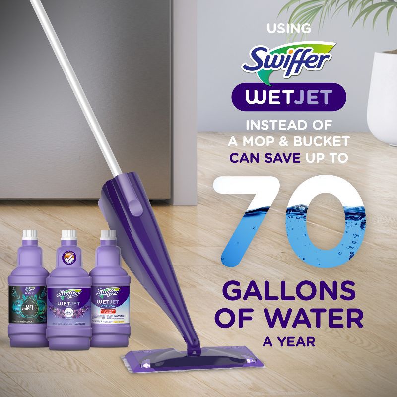 slide 5 of 5, Swiffer WetJet Multi-Surface Floor Cleaner Spray Moping Pads Refill - Unscented - 24ct, 24 ct