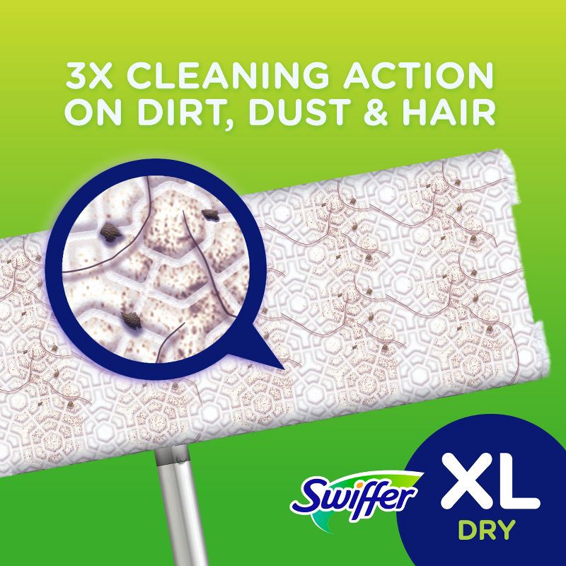 slide 4 of 10, Swiffer Sweeper XL Dry Pad Refill Sweeping Cloths - 16ct, 16 ct