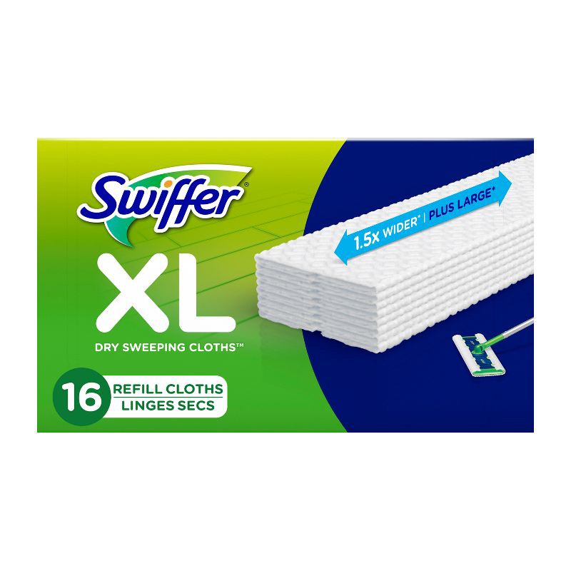 slide 1 of 10, Swiffer Sweeper XL Dry Pad Refill Sweeping Cloths - 16ct, 16 ct