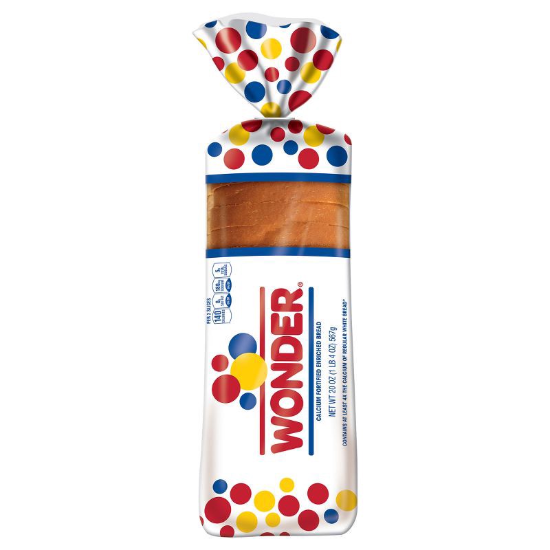 slide 1 of 16, Wonder Round Top White Sliced Bread - 20oz, 20 oz