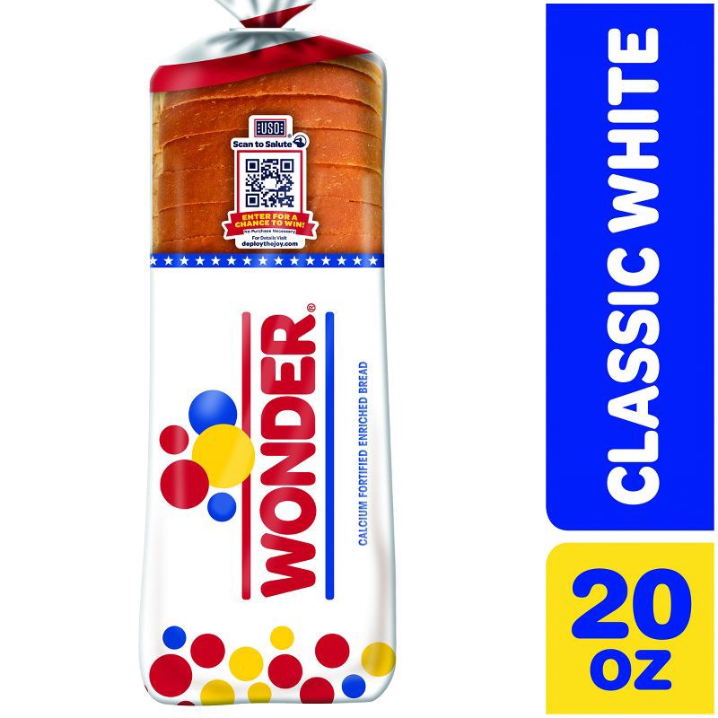 slide 9 of 16, Wonder Round Top White Sliced Bread - 20oz, 20 oz