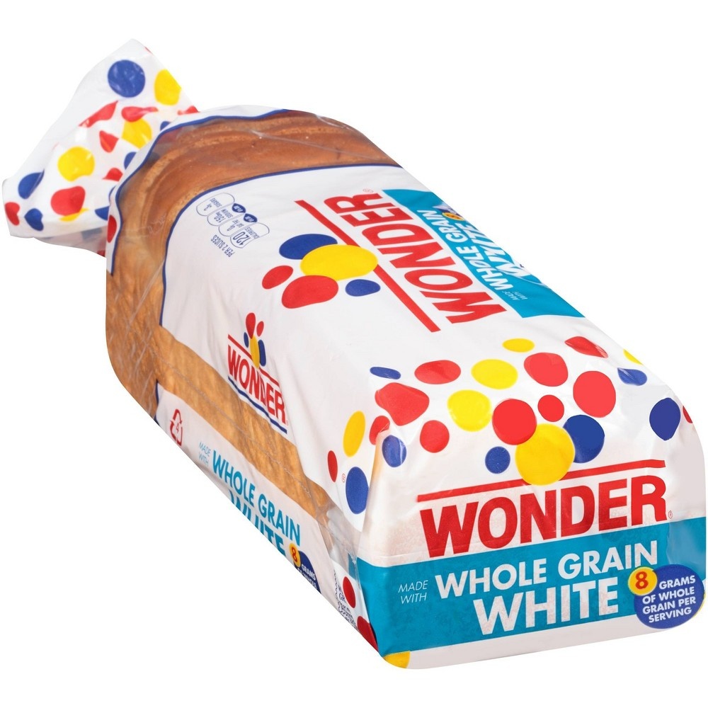 slide 2 of 7, Wonder Whole Grain White Bread - 20oz, 20 oz