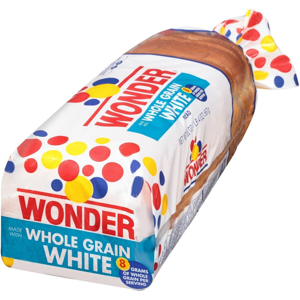 slide 3 of 7, Wonder Whole Grain White Bread - 20oz, 20 oz