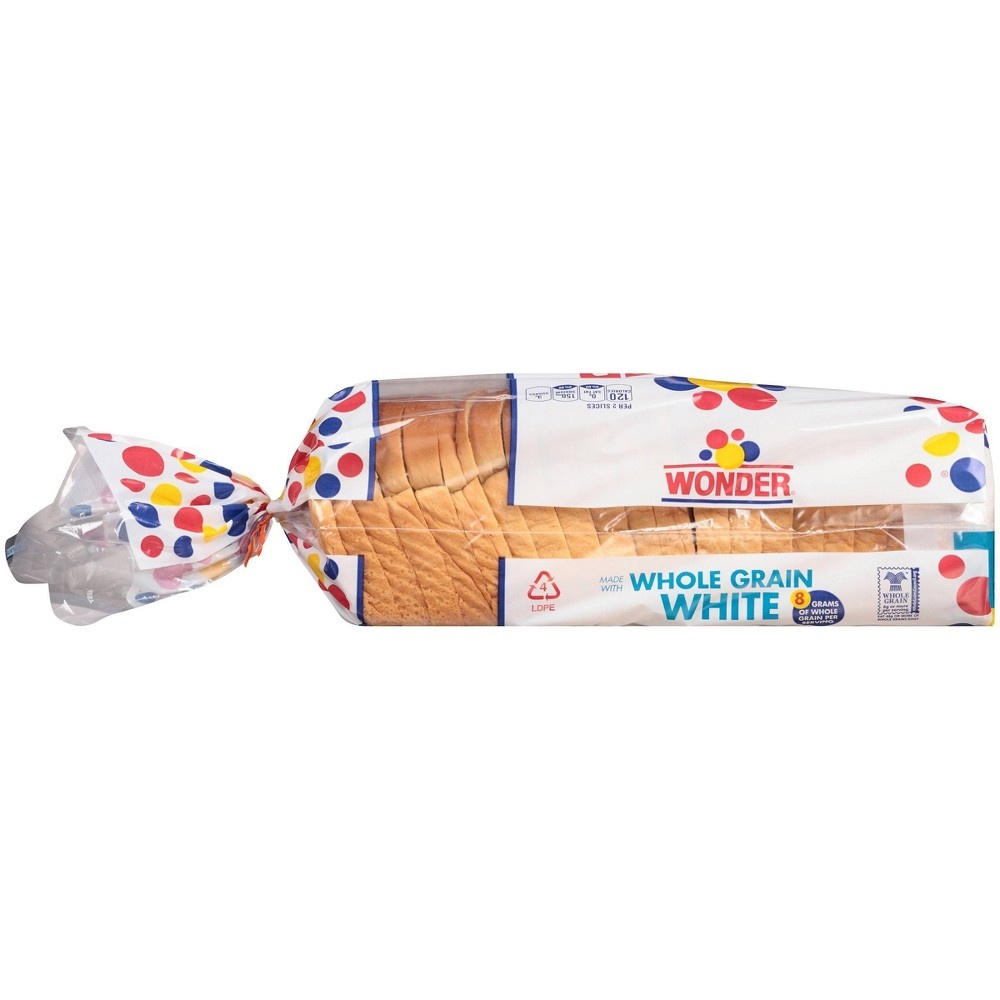 slide 5 of 7, Wonder Whole Grain White Bread - 20oz, 20 oz