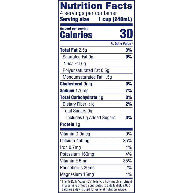 slide 7 of 10, Blue Diamond Almonds Almond Breeze Unsweetened Original Almond Milk Shelf Stable - 1qt, 1 qt