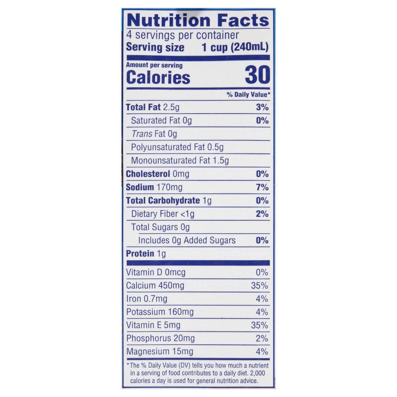 slide 6 of 10, Blue Diamond Almonds Almond Breeze Unsweetened Vanilla Almond Milk Shelf Stable - 1qt, 1 qt