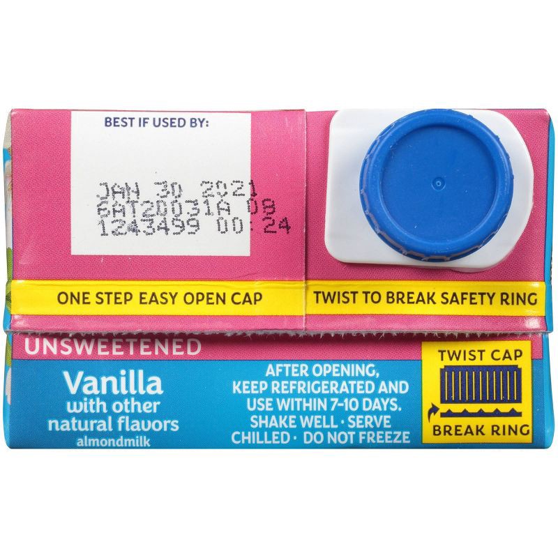 slide 9 of 10, Blue Diamond Almonds Almond Breeze Unsweetened Vanilla Almond Milk Shelf Stable - 1qt, 1 qt