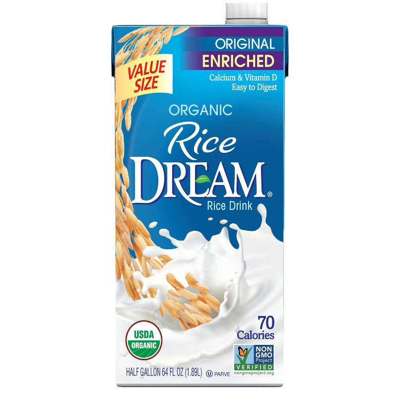 slide 1 of 4, Rice Dream Organic Enriched Original Rice Non-Dairy Beverage - 64 fl oz, 64 fl oz