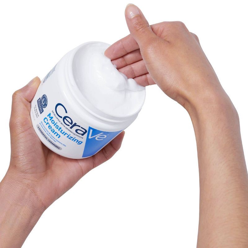 slide 8 of 13, CeraVe Moisturizing Face & Body Cream for Normal to Dry Skin - 12 fl oz, 12 fl oz