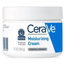 CeraVe Moisturizing Face & Body Cream for Normal to Dry Skin - 12 fl oz: Aluminum-Free, No Fragrance Added, Contains Hyaluronic Acid