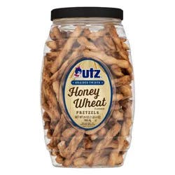 Utz Braided Honey Wheat Twists Pretzels Barrel - 26oz
