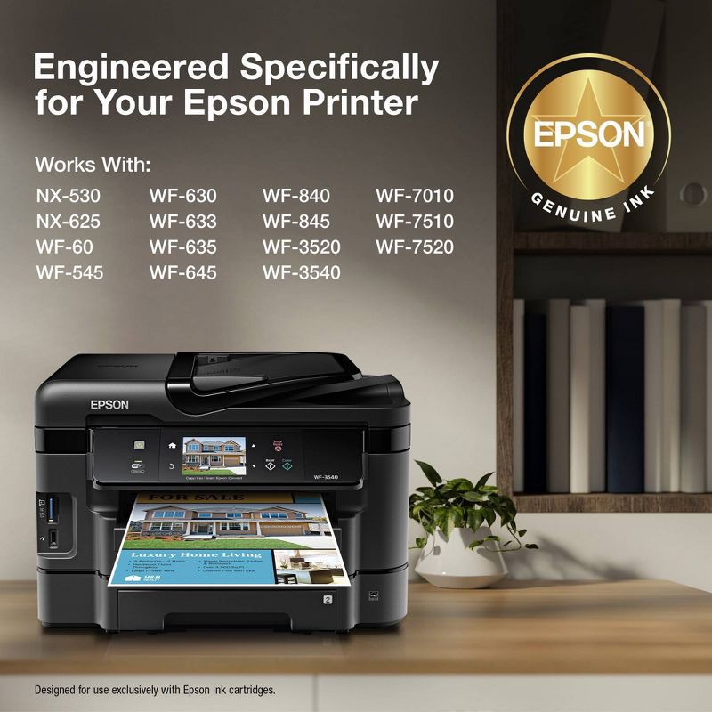 slide 2 of 7, Epson 127XL Single Ink Cartridge - Black (T127120-CP): High Yield Printer Cartridge, 1 ct