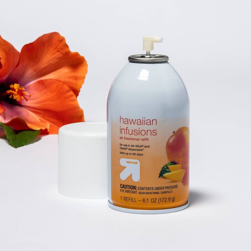 slide 2 of 4, Automatic Spray Air Freshener Refill - Hawaiian Infusions - 12.2oz/2pk - up&up™, 12.2 oz, 2 ct