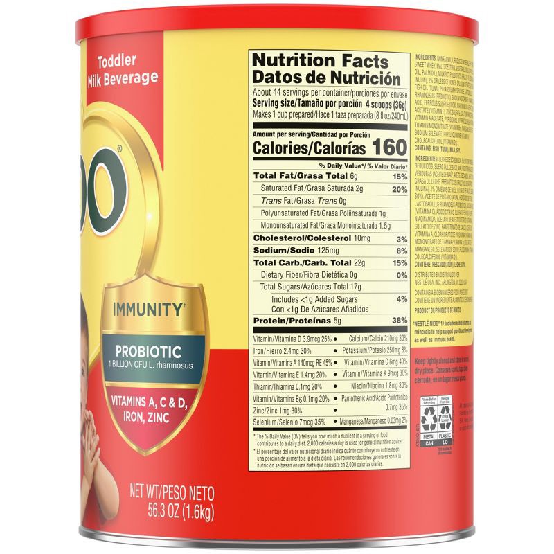 slide 4 of 6, Nestle NIDO Kinder 1+ Toddler Milk Beverage - 56.3oz, 56.3 oz