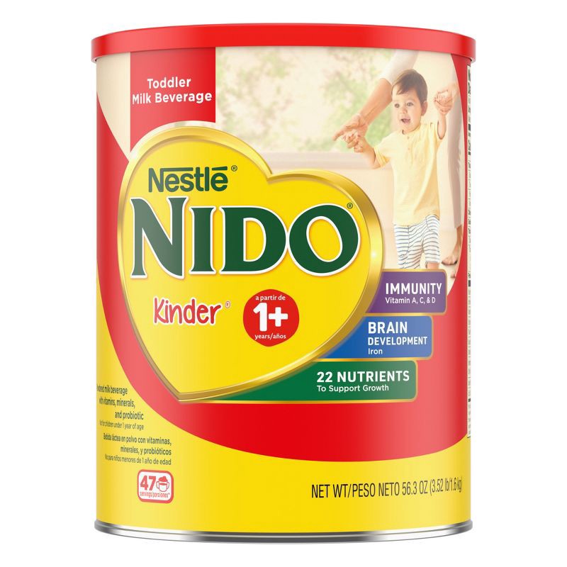 slide 1 of 9, Nestle NIDO Kinder 1+ Toddler Milk Beverage - 56.3oz, 56.3 oz