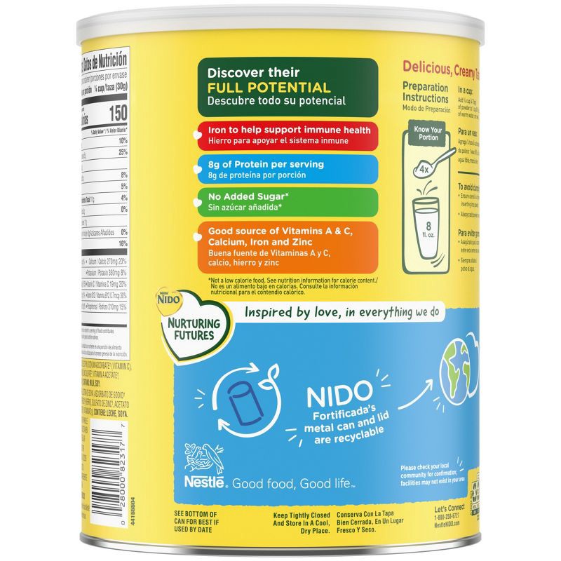 slide 2 of 6, Nestle Nido Fortificada - 56.4oz, 56.4 oz