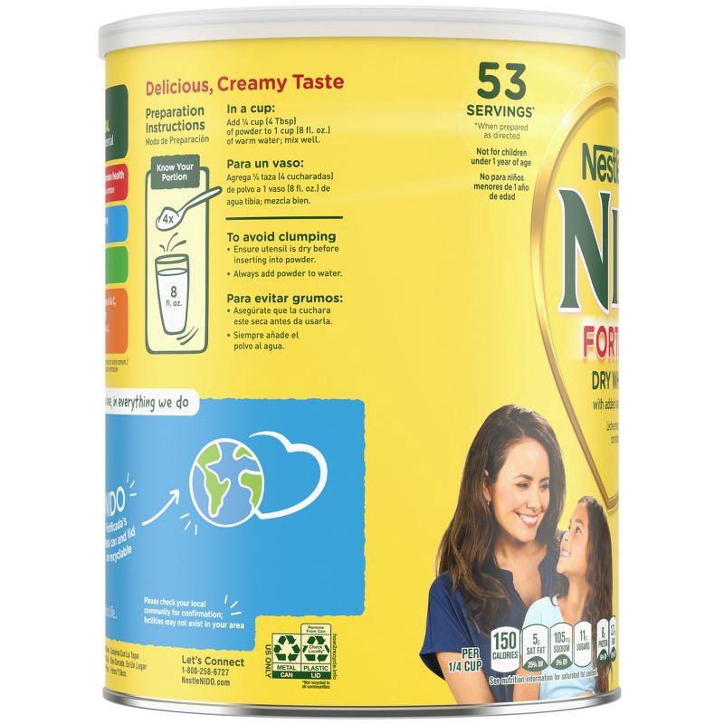 slide 3 of 6, Nestle Nido Fortificada - 56.4oz, 56.4 oz