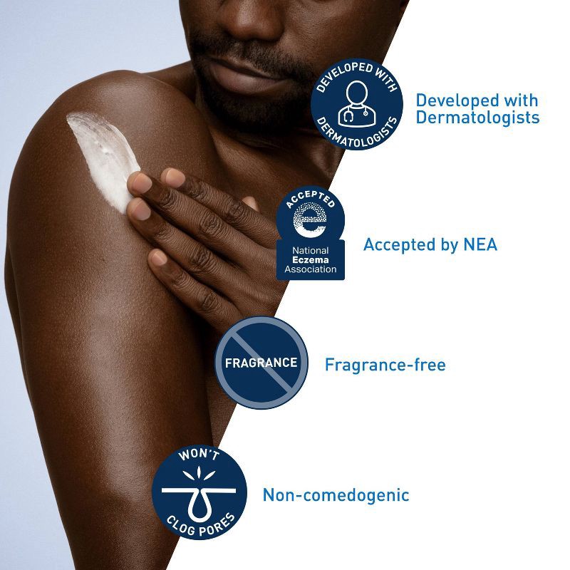 slide 4 of 9, CeraVe Daily Moisturizing Face and Body Lotion for Normal to Dry Skin – 8 fl oz, 8 fl oz