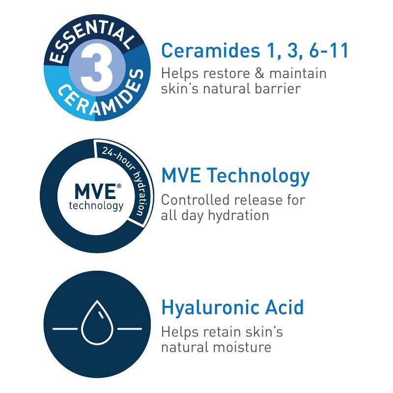 slide 6 of 12, CeraVe Daily Moisturizing Face and Body Lotion for Normal to Dry Skin – 8 oz, 8 oz