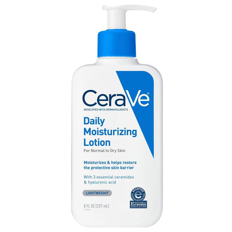 slide 1 of 12, CeraVe Daily Moisturizing Face and Body Lotion for Normal to Dry Skin – 8 oz, 8 oz