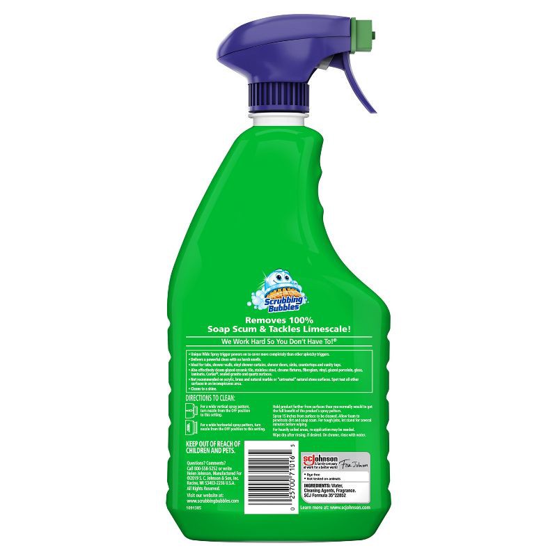 slide 3 of 12, Scrubbing Bubbles Mega Bathroom Shower Cleaner Foam Disinfectant Spray - Rainshower - 32 fl oz, 32 oz