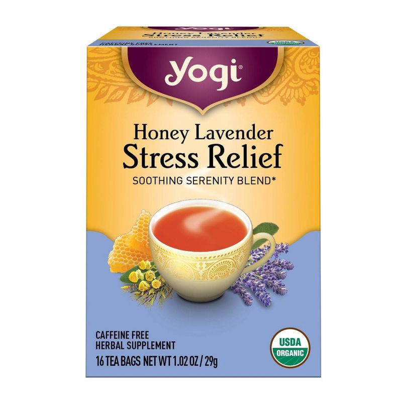 slide 1 of 8, Yogi Tea - Honey Lavender Stress Relief Tea - 16ct, 16 ct