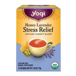 Yogi Tea - Honey Lavender Stress Relief Tea - 16ct