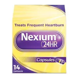 Nexium 24HR Delayed Release Heartburn Relief Capsules with Esomeprazole Magnesium Acid Reducer - 14ct