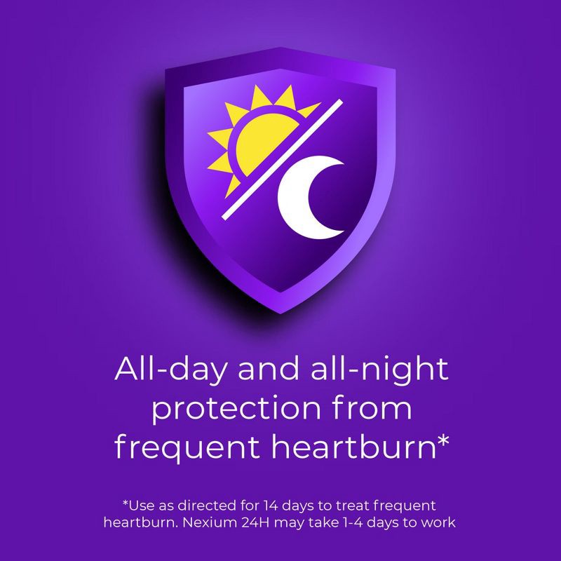 slide 4 of 9, Nexium 24HR Delayed Release Heartburn Relief Capsules with Esomeprazole Magnesium Acid Reducer - 42ct, 42 ct