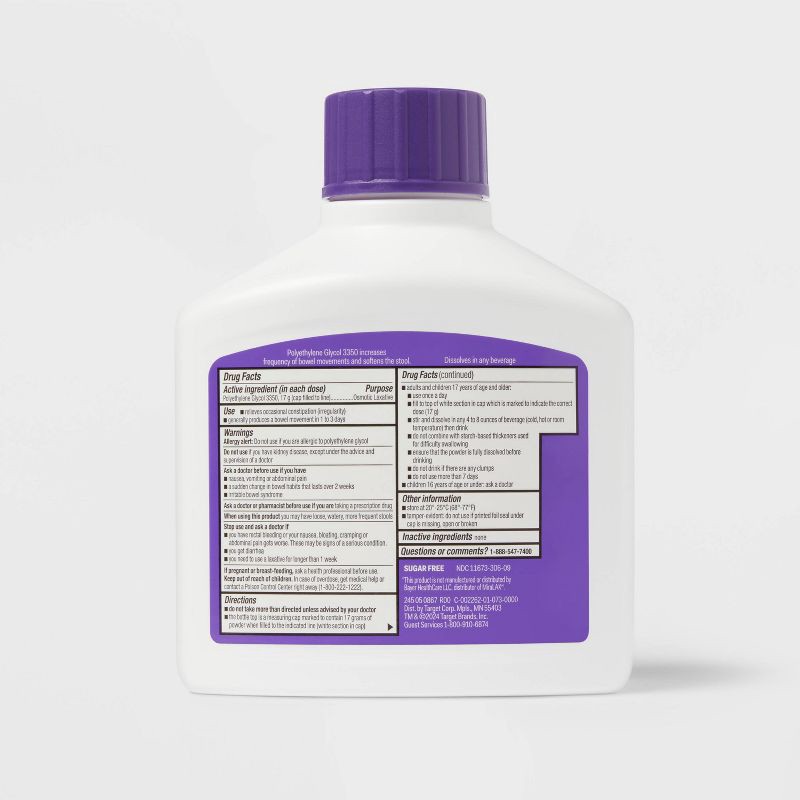 slide 3 of 4, Powderlax Powder Laxative 26.9oz - up&up™, 26.9 oz