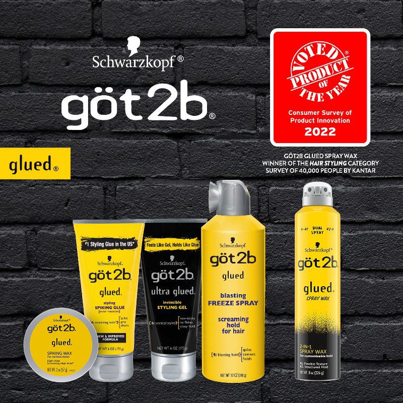 slide 4 of 12, Got2B Göt2b Ultra Glued Invincible Styling Gel - 6oz, 6 oz