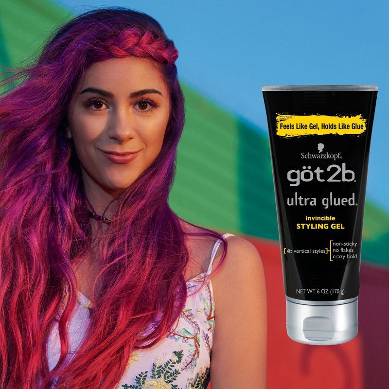 slide 7 of 12, Got2B Göt2b Ultra Glued Invincible Styling Gel - 6oz, 6 oz