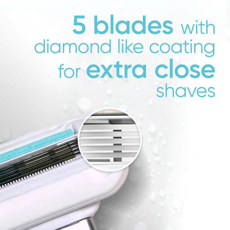 slide 3 of 9, Venus Deluxe Smooth Sensitive Women's Razor Blade Refills - 4ct, 4 ct