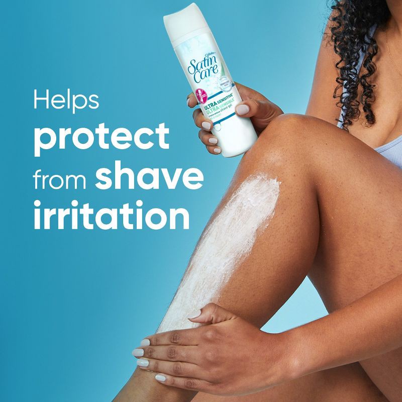 slide 2 of 9, Gillette Satin Care Ultra Sensitive Women's Shave Gel - 7oz, 7 oz