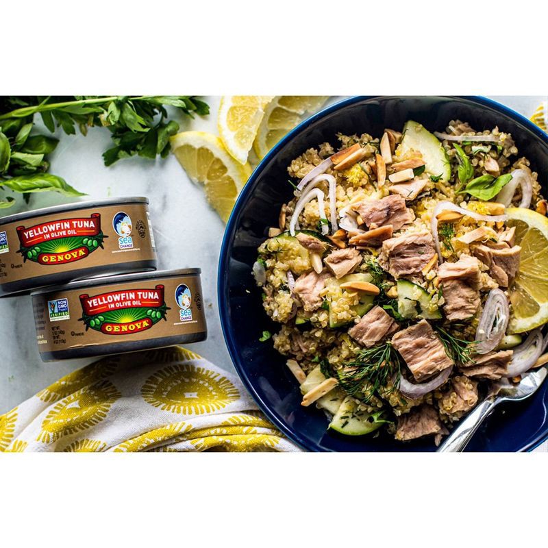 slide 4 of 4, Genova Solid Yellow Fin Tuna in Olive Oil - 5oz, 5 oz