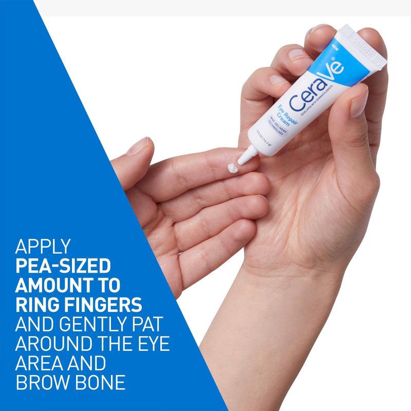 slide 6 of 9, CeraVe Under Eye Cream Repair for Dark Circles and Puffiness - .5oz, 0.5 oz