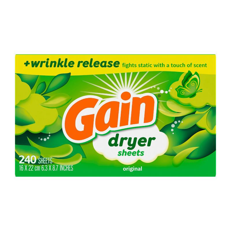 slide 8 of 9, Gain Original Dryer Sheets and Balls - 240ct, 240 ct