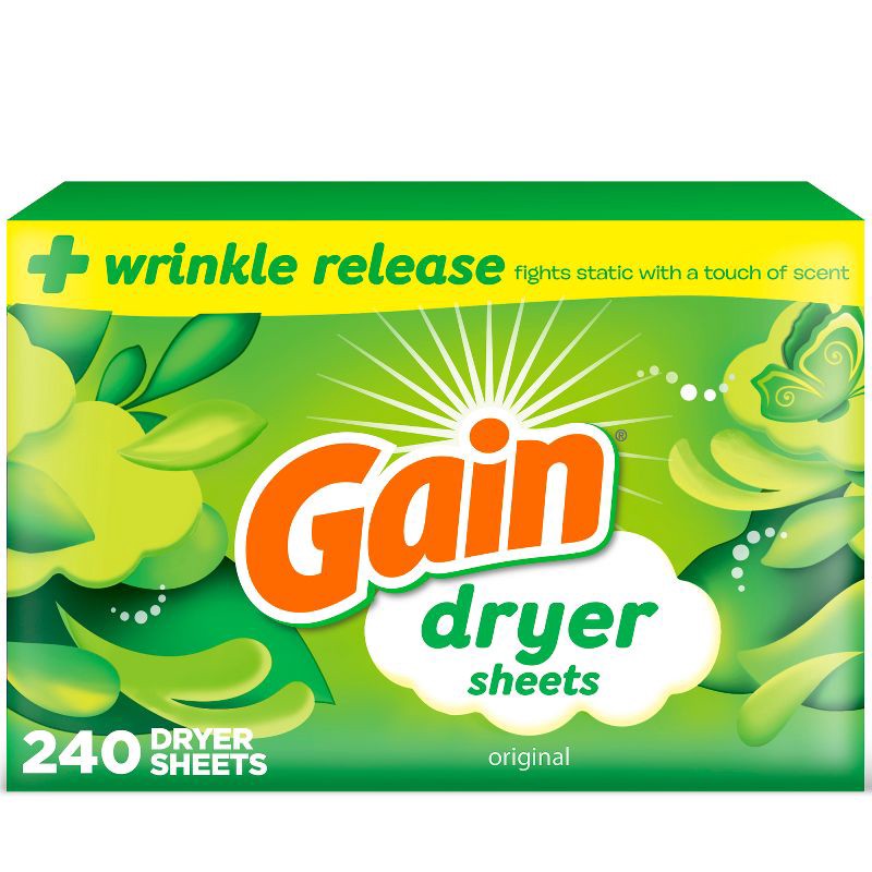 slide 1 of 9, Gain Original Dryer Sheets and Balls - 240ct, 240 ct