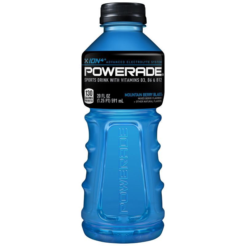 slide 1 of 3, POWERADE Mountain Berry Blast Sports Drink - 20 fl oz Bottle, 20 fl oz