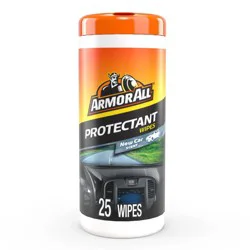 Armor All 25ct New Car Wipes Automotive Protector: Car Cleaning Supplies, Cleaner, Wipes, Removes Dirt & Soil