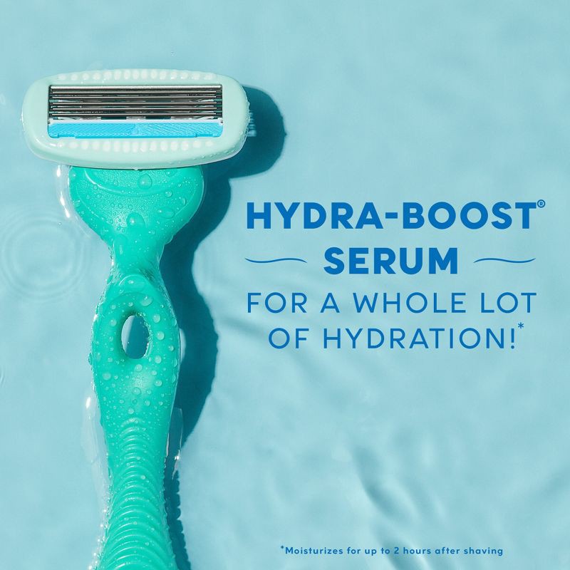 slide 5 of 9, Schick Hydro Silk Sensitive Women's Razor - 1 Razor Handle & 2 Refills, 1 ct