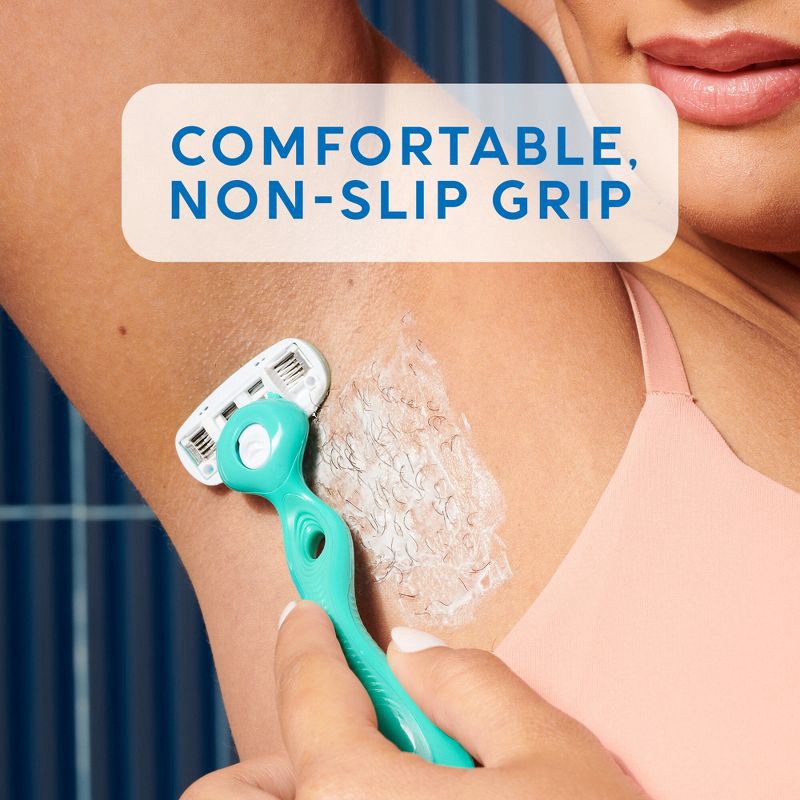 slide 7 of 9, Schick Hydro Silk Sensitive Women's Razor - 1 Razor Handle & 2 Refills, 1 ct