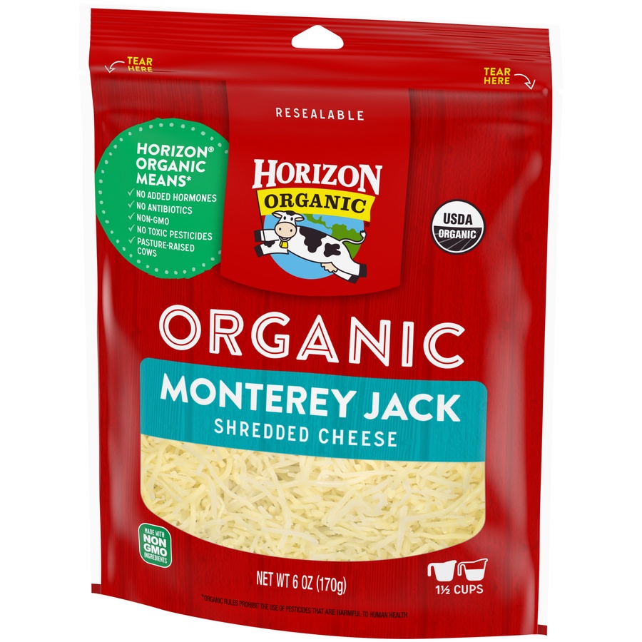 slide 7 of 8, Horizon Organic Monterey Jack Shredded Cheese, 6 oz