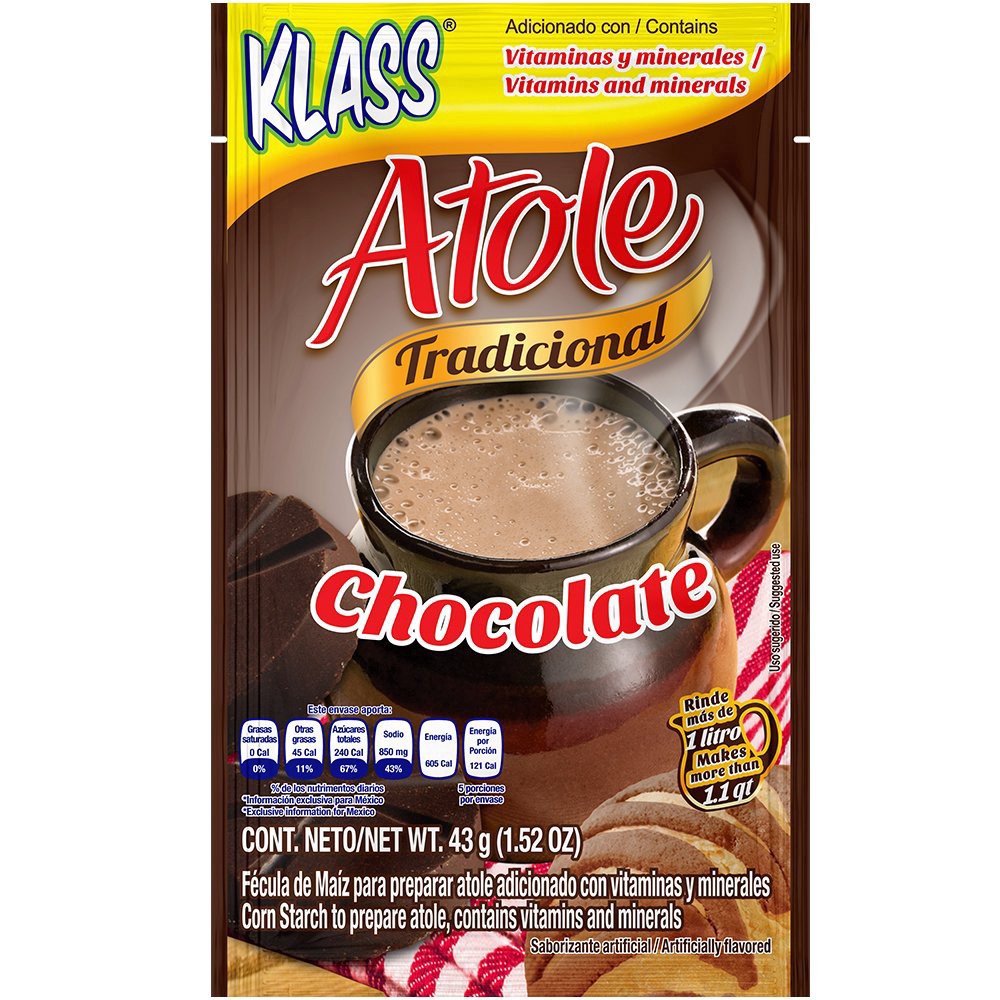 slide 1 of 1, Klass Atole Chocolate Drink Mix - 1.58 oz, 1.58 oz